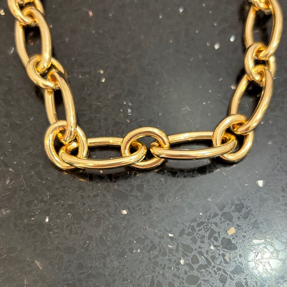 Elegant Gold Chain Necklace Costume - Picture 2 of 4